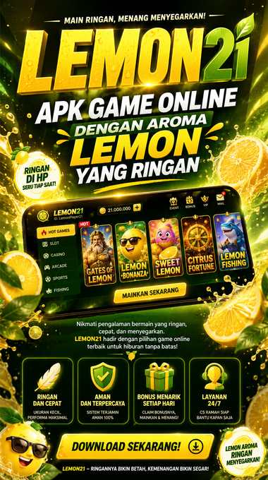 Cuplikan layar menu unduhan LEMON21 untuk perangkat Android